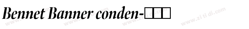 Bennet Banner conden字体转换